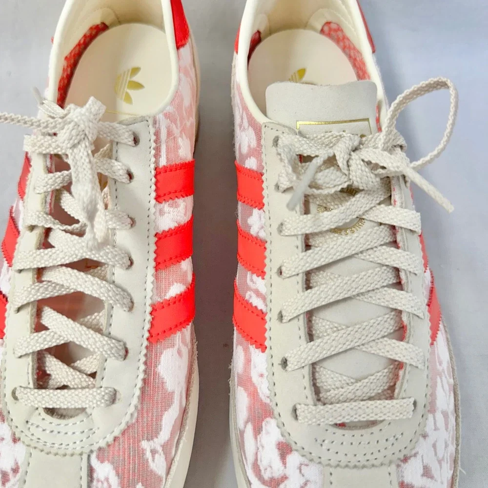 Adidas Liberty London SL 72 Floral Cream Better Scarlet Sneaker Womens 8.5 - Picture 7 of 16